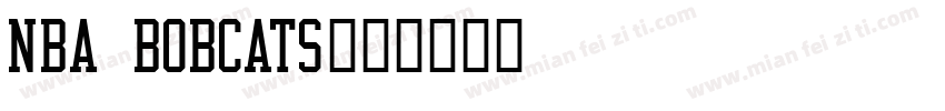 NBA Bobcats字体转换